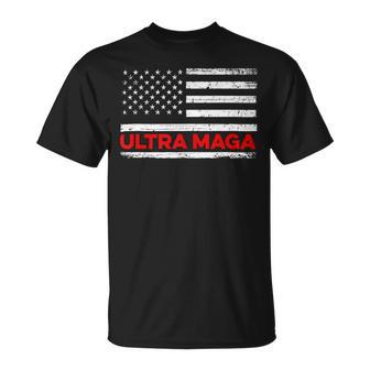 Ultra Maga United State Flag V2 Unisex T-Shirt | Favorety AU