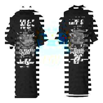 Uncle Of The Birthday Boy Matching Family Video Gamer Party Unisex T-Shirt - Seseable