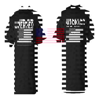 United States Flag Cool Usa American Flags Top Tee T-shirt - Thegiftio