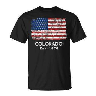 Usa Flag 4Th Of July Colorado Unisex T-Shirt - Seseable
