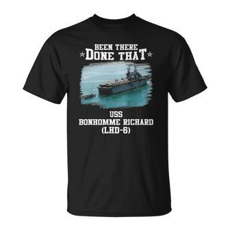 Uss Bonhomme Richard Lhd-6 Veterans Day Fathers Day Unisex T-Shirt | Mazezy