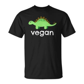 Vegan Dinosaur Green Save Wildlife Unisex T-Shirt | Mazezy