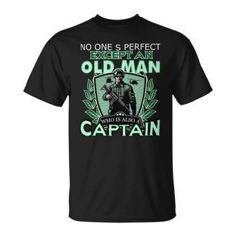 Veteran Veteran Tan Old Man Who Is Also A Captain T 112 Navy Soldier Army Military Unisex T-Shirt - Monsterry