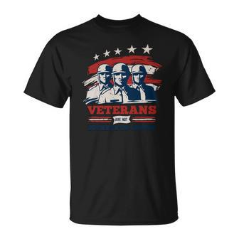 Veteran Veterans Are Not Suckers Or Losers 57 Navy Soldier Army Military Unisex T-Shirt - Monsterry