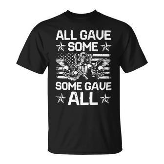 Veteran Veterans Day All Gave Some Some Gave All Veteran Life 86 Navy Soldier Army Military Unisex T-Shirt - Monsterry UK