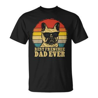 Vintage Best Frenchie Dad Ever Fathers Day 90 Shirt Unisex T-Shirt | Favorety