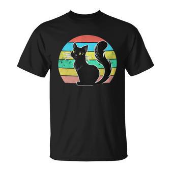 Vintage Black Cat Lover 307 Shirt Unisex T-Shirt | Favorety