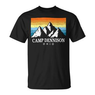 Vintage Camp Dennison Ohio Mountain Hiking Souvenir Print T Shirt Unisex T-Shirt - Monsterry DE