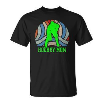 Vintage Distressed Hockey Mom Hockey Lover Gift Unisex T-Shirt | Mazezy