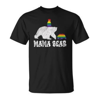 Vintage Mama Bear Pride Mother Teens Mom Lesbian Gay Lgbtq T-shirt - Thegiftio UK