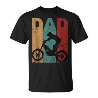 Vintage Motocross Dad Dirt Bike Fathers Day 4Th Of July Unisex T-Shirt - Seseable