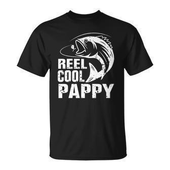 Vintage Reel Cool Pappy Fishing Fathers Day Gift Unisex T-Shirt | Mazezy UK