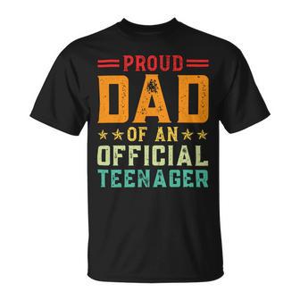 Vintage Thirteen Retro Proud Dad Of An 544 Shirt Unisex T-Shirt | Favorety UK