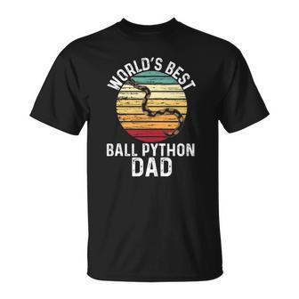 Vintage Worlds Best Ball Python Dad Pet Snake Unisex T-Shirt | Mazezy