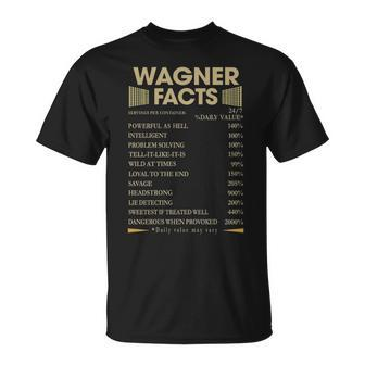 Wagner Name Wagner Facts T-Shirt - Seseable