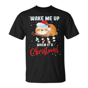 Wake Me Up When Its Christmas 819 Shirt Unisex T-Shirt | Favorety