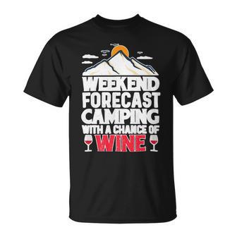 Weekend Forcast Camping Retro Vintage 27 Shirt Unisex T-Shirt | Favorety CA