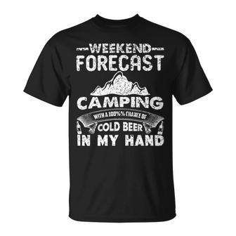 Weekend Forecast Camping 716 Trending Shirt Unisex T-Shirt | Favorety