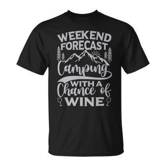 Weekend Forecast Mountain Camper 11 Shirt Unisex T-Shirt | Favorety UK