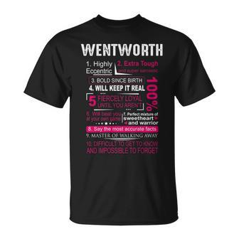 Wentworth Name Wentworth V2 T-Shirt - Seseable
