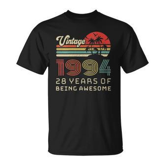 Womens 28 Years Old Birthday Vintage 1994 28Th Birthday Unisex T-Shirt | Mazezy