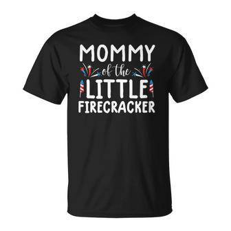 Womens 4Th Of July S For Women Mommy Of The Little Firecracker Unisex T-Shirt | Mazezy DE