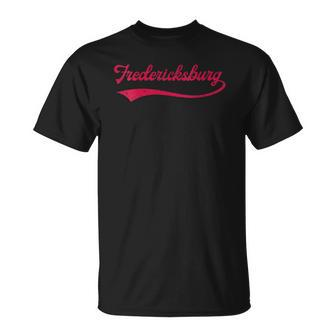 Womens College University Style Fredericksburg United States Unisex T-Shirt | Mazezy