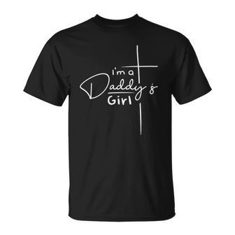 Womens Im A Daddys Girl - Christian Gifts - Funny Faith Based V-Neck Unisex T-Shirt | Mazezy UK