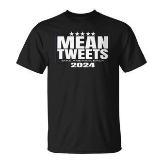 Womens Mean Tweets Mean Tweets 2024 4Th Of July V-Neck Unisex T-Shirt | Mazezy