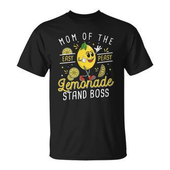 Womens Mom Of The Lemonade Stand Boss Funny Lemon Sell Lemonade Unisex T-Shirt | Mazezy