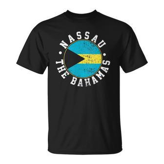 Womens Nassau The Bahamas Flag Lovers Gift Unisex T-Shirt | Mazezy