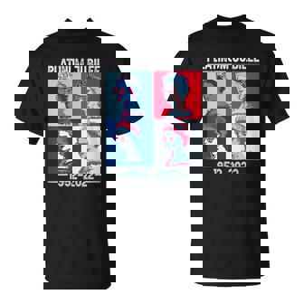 Womens Platinum Jubilee British Monarch Queen 70 Years 2022 Jubilee Unisex T-Shirt | Mazezy