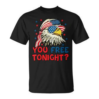 You Free Tonight Bald Eagle Mullet American Flag 4Th Of July Unisex T-Shirt | Mazezy