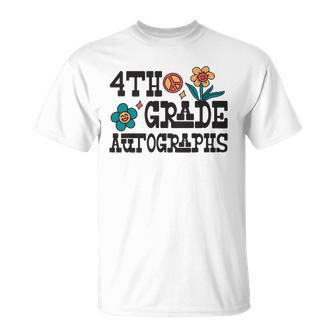 4Th Grade Last Day Of School Autograph Unisex T-Shirt | Mazezy