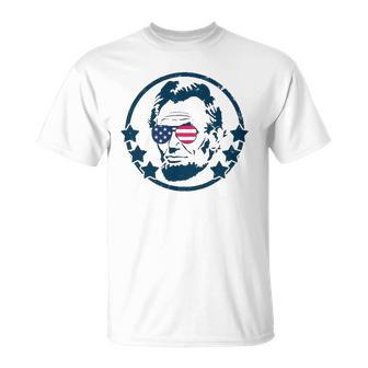 Abraham Lincoln 4Th Of July Usa Tee Gift Unisex T-Shirt | Mazezy