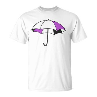 Ace Asexual Pride Asexuality Purple Umbrella Pride Flag Unisex T-Shirt | Mazezy