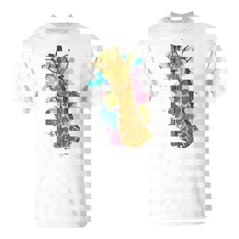 Africa Safari Giraffe Lover African Animal Colorful Giraffe T-shirt - Thegiftio