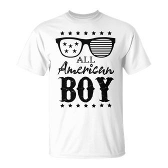 All American Boy 4Th Of July Boys Kids Sunglasses Family Unisex T-Shirt | Favorety DE