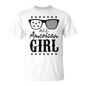 All American Girl 4Th Of July Family Matching Sunglasses Unisex T-Shirt | Favorety