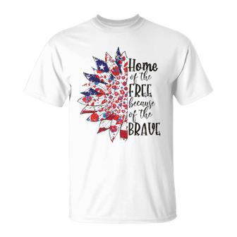 America The Home Of Free Because Of The Brave Plus Size Unisex T-Shirt | Mazezy