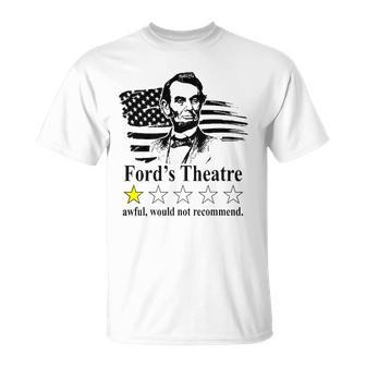 American Flag Abraham-Lincoln Fords Theatre Rating Unisex T-Shirt | Mazezy AU