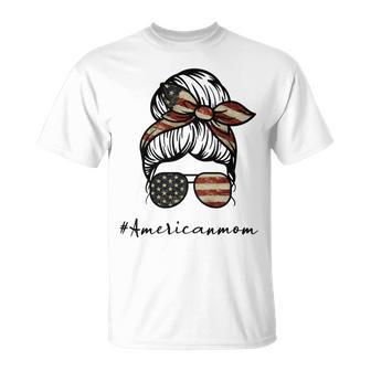 American Mom Great American Flag Sunglasses Mom Mothers Day Unisex T-Shirt | Favorety DE