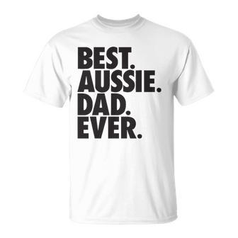 Aussie Dad - Australian Shepherd Dog Dad Gift Unisex T-Shirt | Mazezy