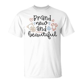 Baby Shower Text Design Brand New And Beautiful Unisex T-Shirt | Favorety