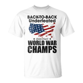 Back To Back Undefeated World War Champs Trend Unisex T-Shirt - Seseable