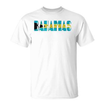 Bahamas Trip Bahamian Flag Vacation Tourist Unisex T-Shirt | Mazezy
