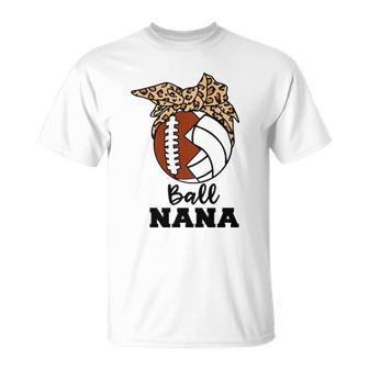 Ball Nana Funny Football Volleyball Nana Unisex T-Shirt | Mazezy