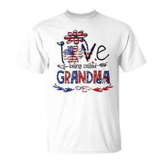 Being Called Grandma Sunflower Usa 685 Shirt Unisex T-Shirt | Favorety CA