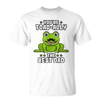 Best Dad Daddy Frog Toad Ally Fathers Day Toad Froggy T-shirt - Thegiftio UK