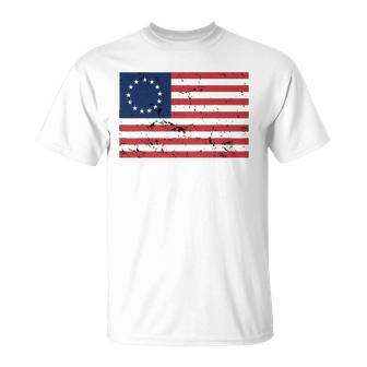 Betsy Ross 13 Star 1776 Flag 4Th Of July Unisex T-Shirt | Mazezy